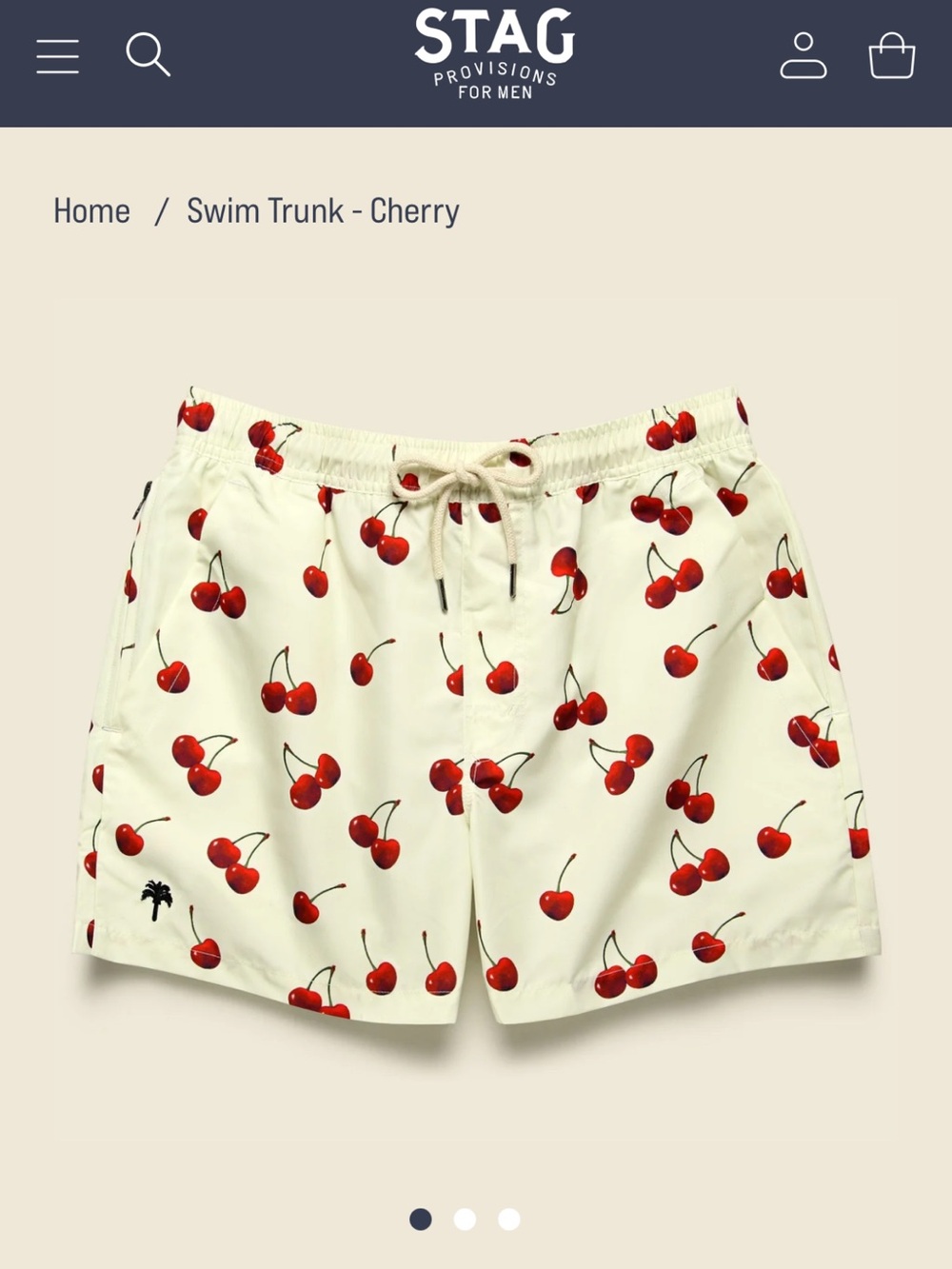 OAS Cherry Print Men’s Swim Trunks